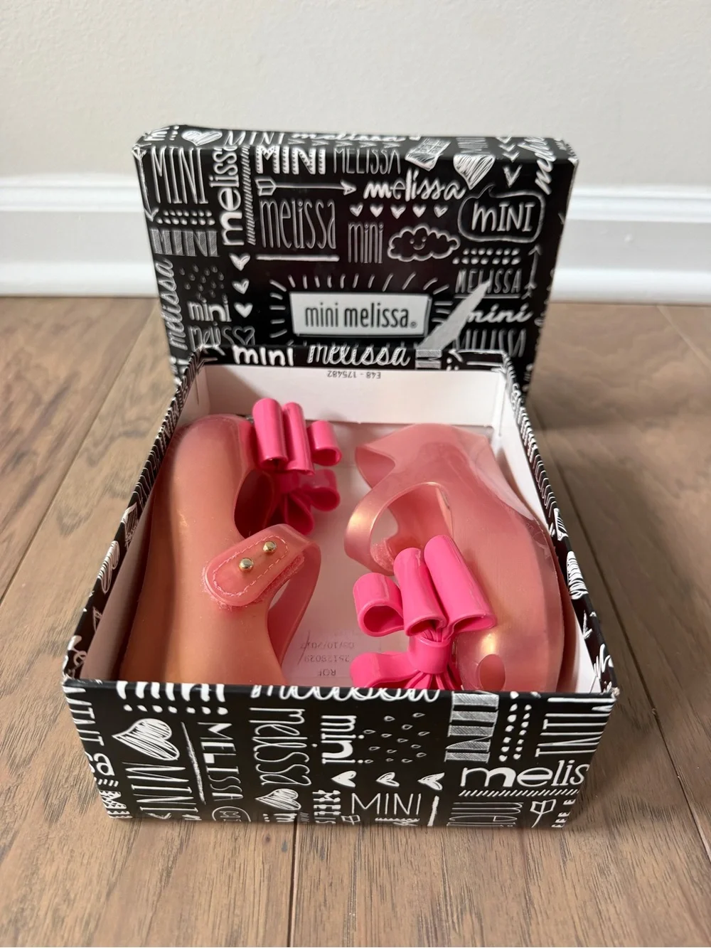 Mini Melissa Pink Mary Janes with Bow